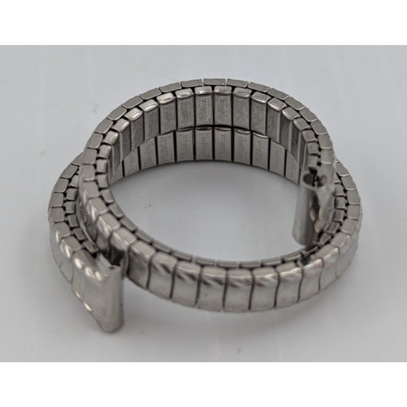 Speidel Silver Twist O Flex Stainless Steel Women Ladies Watch Band 738/02 L - Picture 5 of 6